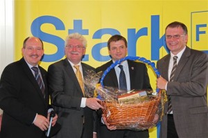 v.l.n.r. Wolfgang Kuhl, Martin Zeil, Steffen Krämer, Klaus Körber