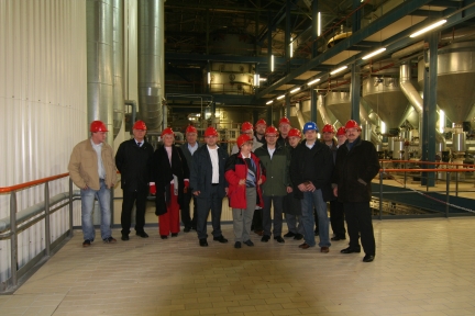 Rundgang durch die Zuckerfabrik von Suedzucker in Ochsenfurt
